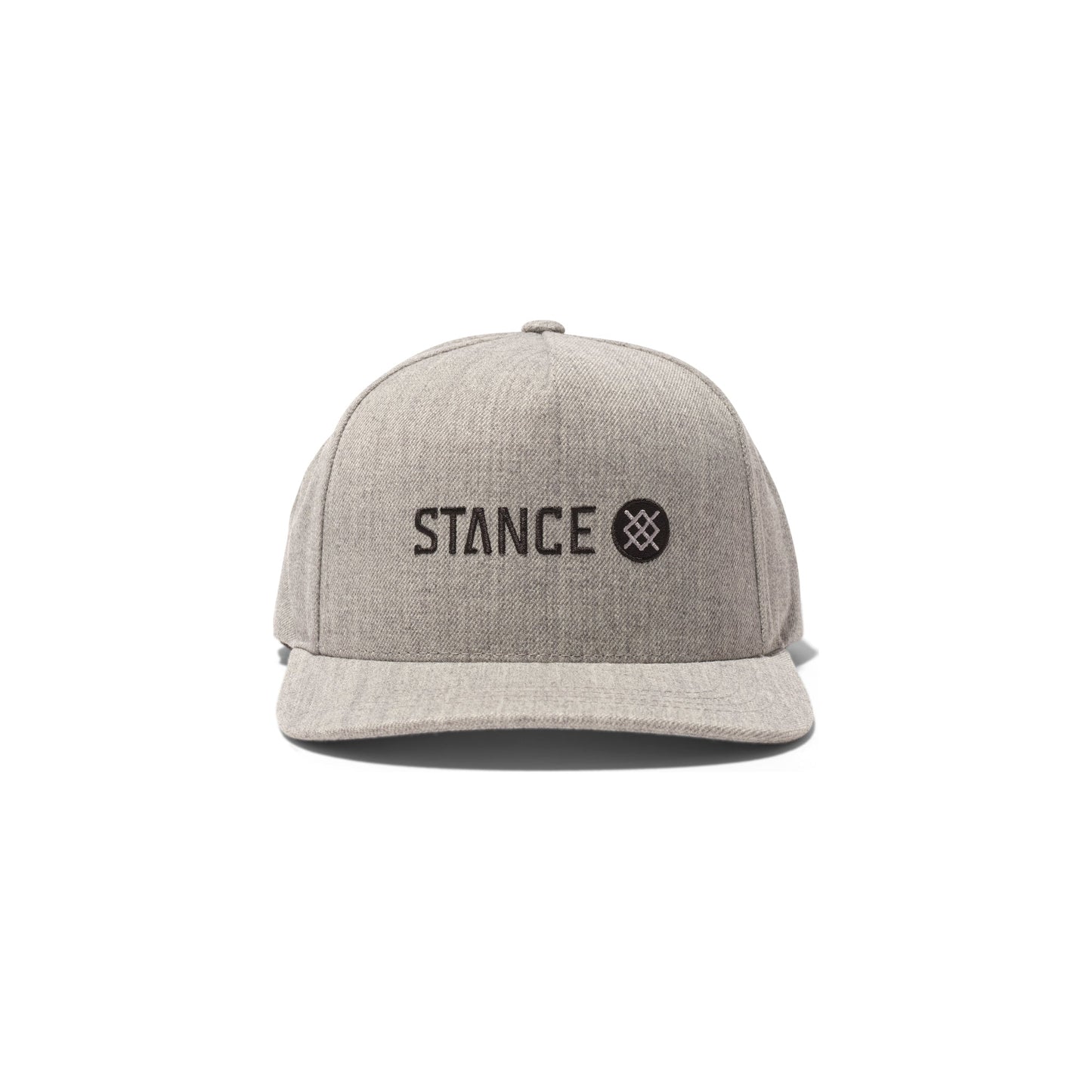 Stance Icon Wool Snapback Hat Heather Grey