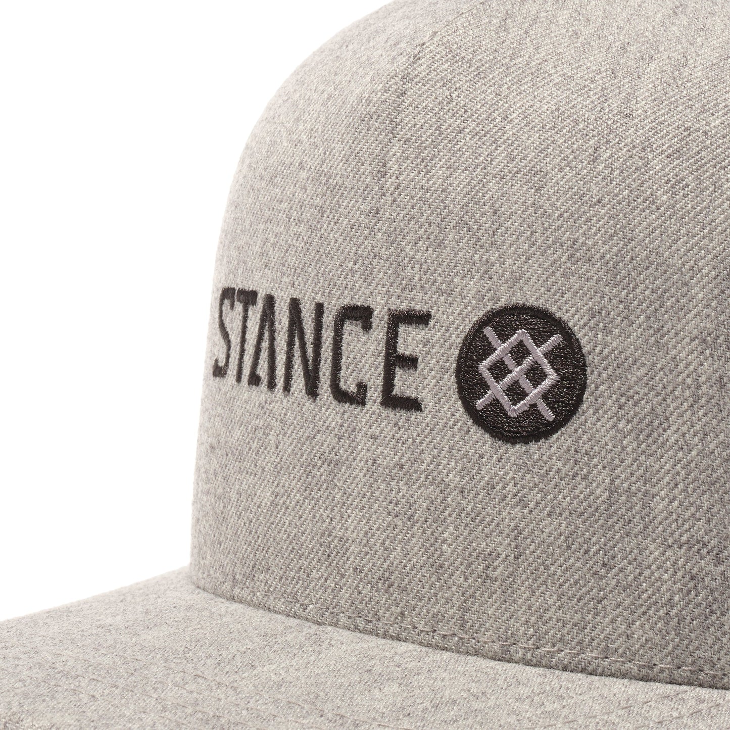 Stance Icon Wool Snapback Hat Heather Grey