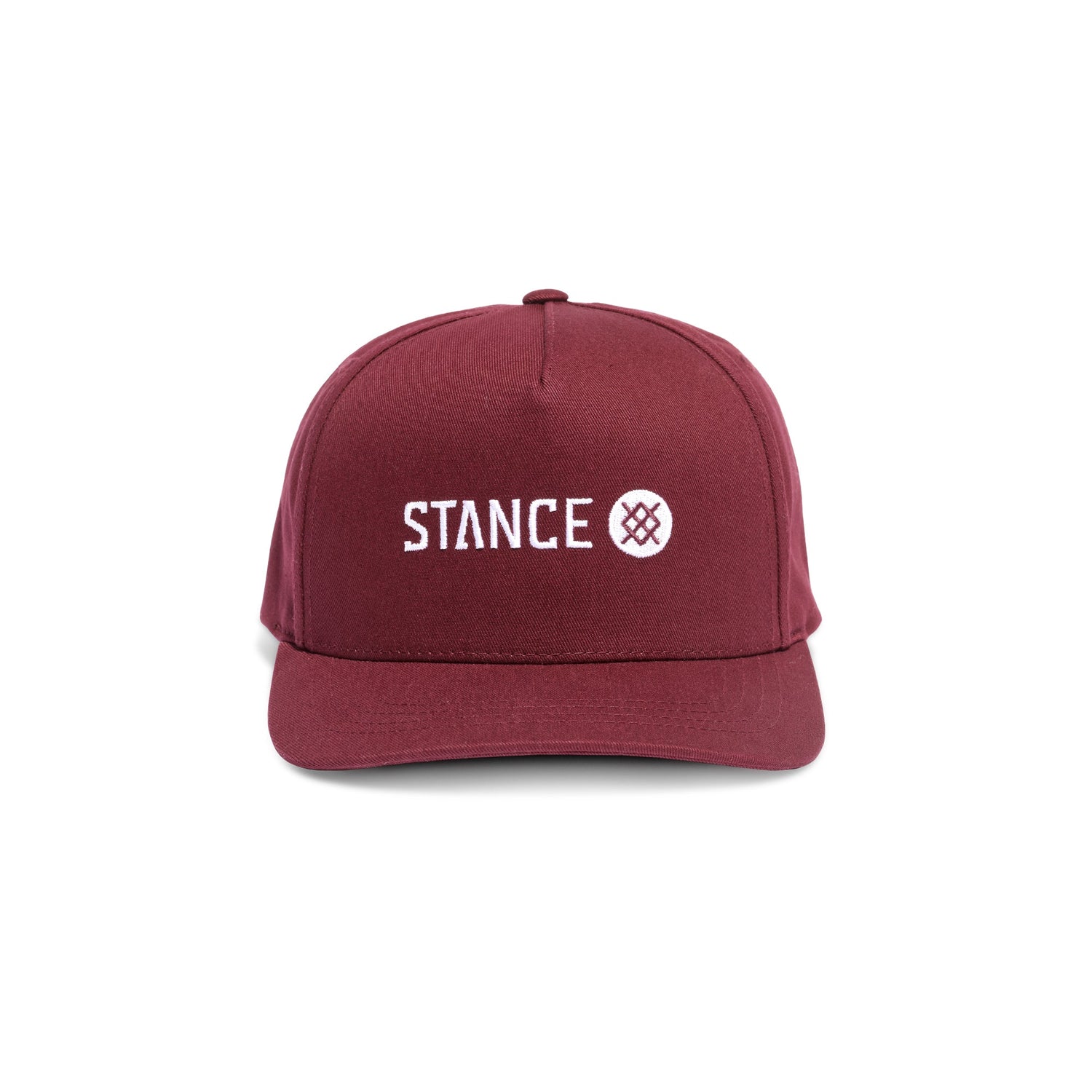 Stance Icon Snapback Hat Wine