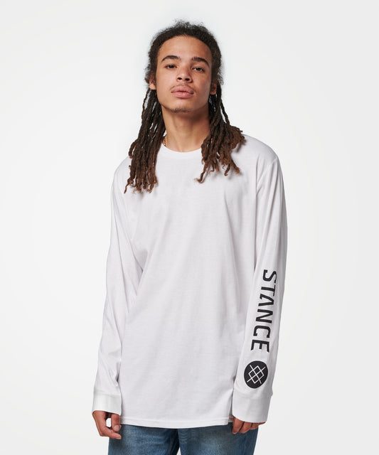 Stance Source Long Sleeve T-Shirt White