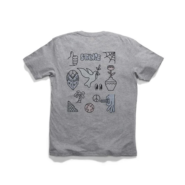 T-shirt gris chiné Sketchy de Stance