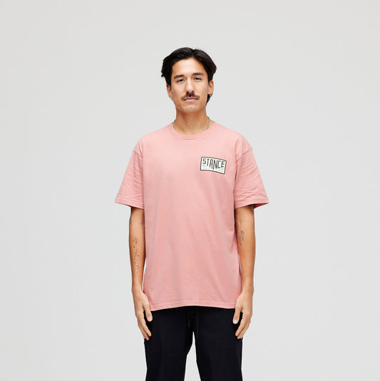 T-shirt Reserved rose poussiéreux de Stance |modèle