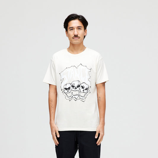 T-shirt vintage Triple Threat blanc de Stance | modèle