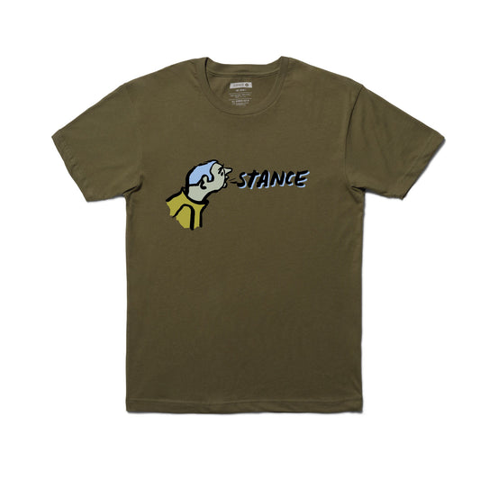 T-shirt Russ Pope de Stance, vert militaire