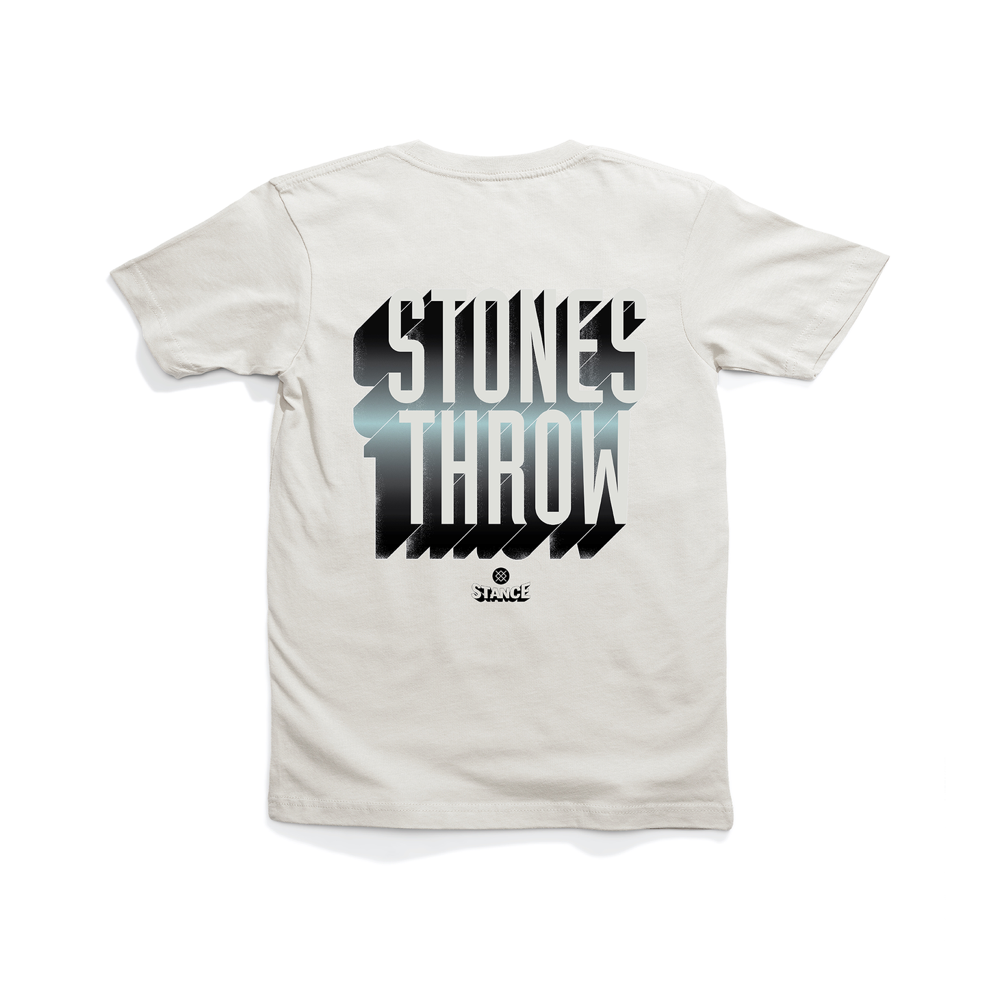 T-shirt blanc vintage Stones Throw de Stance