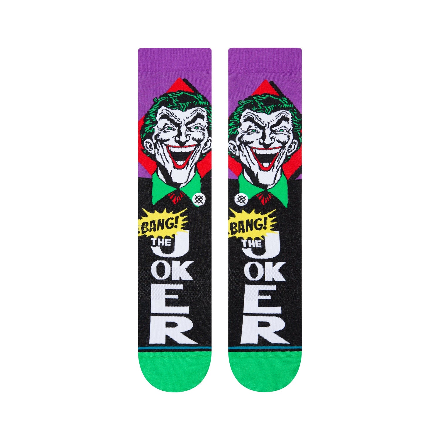 Stance Joker Comic Crew Sock Black