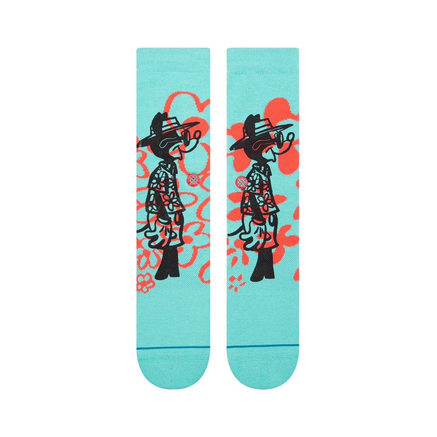 Stance Surf Check By Russ Crew Sock Blue