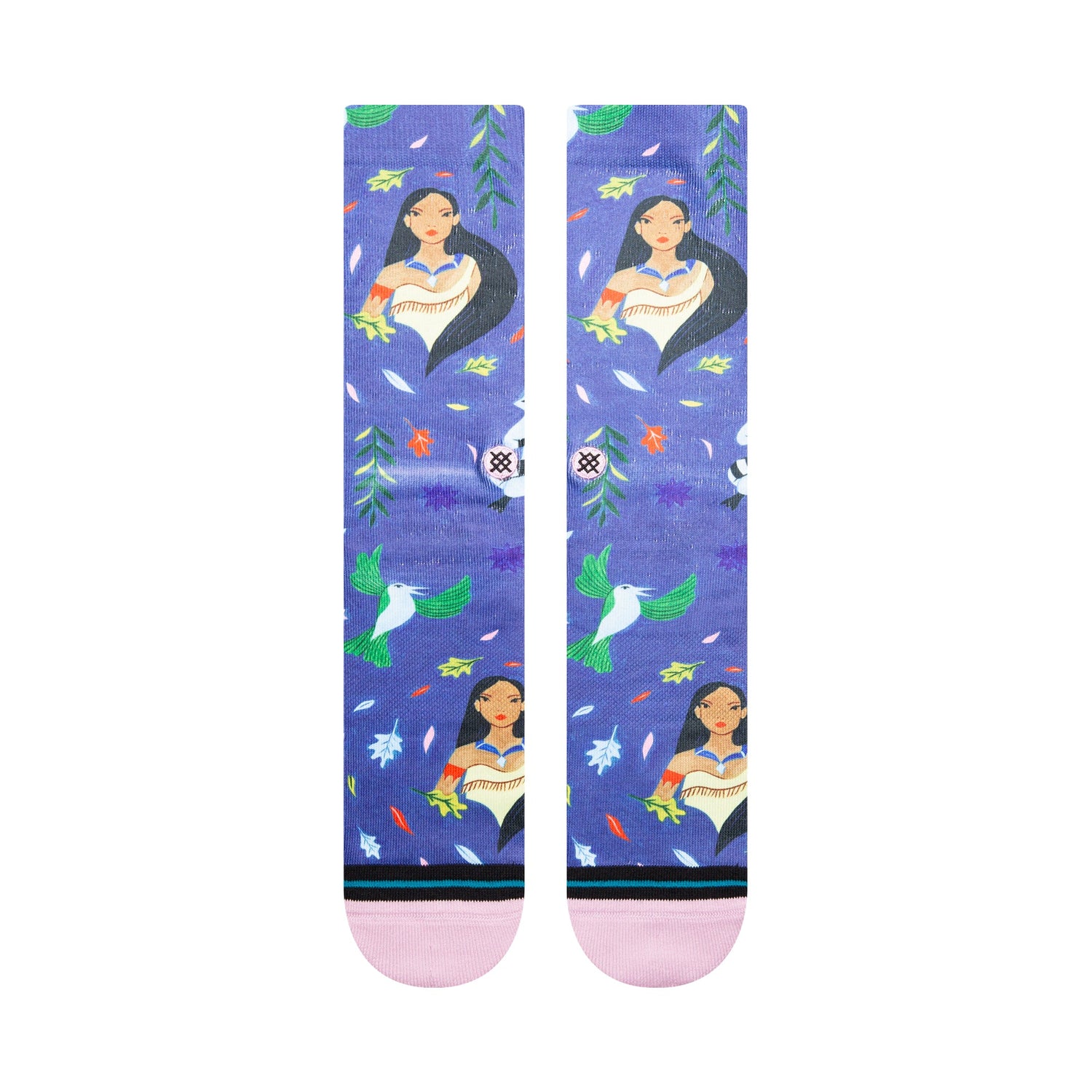 Stance Pocahontas By Estee Crew Sock Lilac Ice