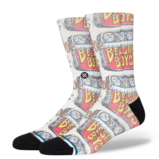 Stance Canned Crew Sock Off White