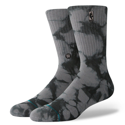 Stance Nba Logoman Dye Crew Sock Dark Grey