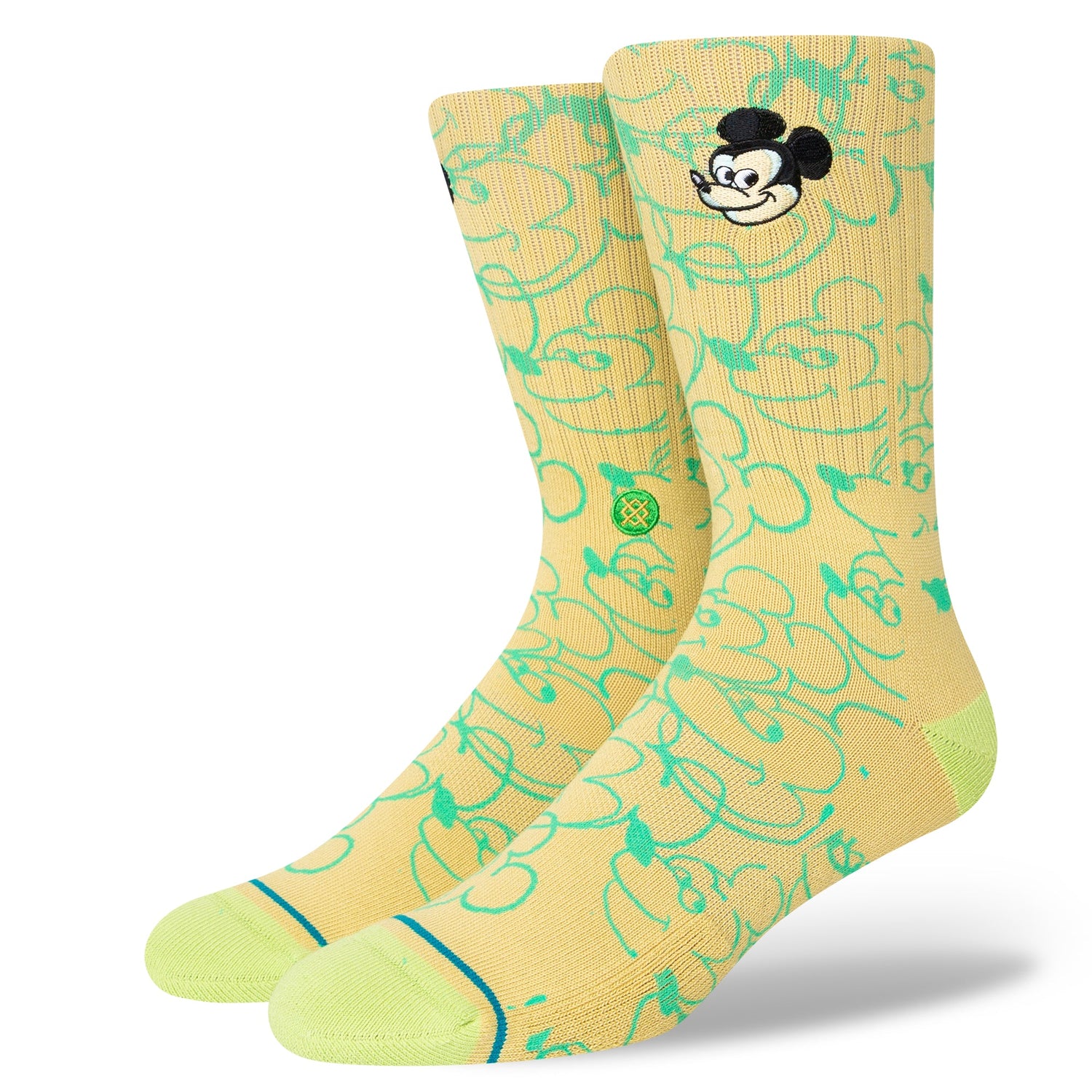 Chaussettes mi-mollet moutarde Dillon Froelich Mickey de Stance