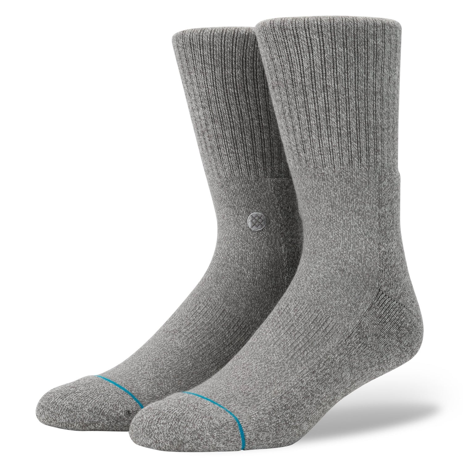 Stance Icon Crew Sock 3 Pack Grey Heather