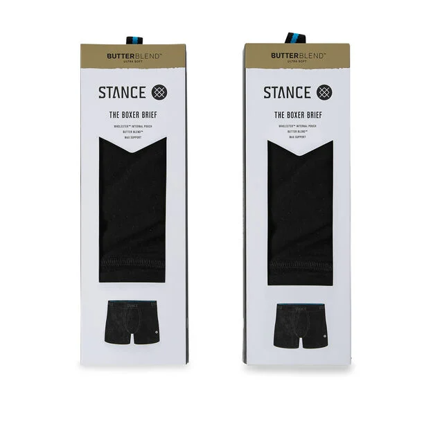 Stance Underwear STAPLE 6in 2 PACK Black