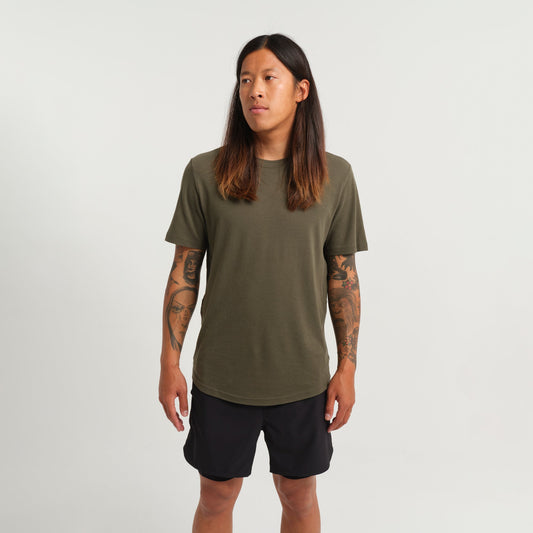 T-shirt de sport vert olive foncé Fragment de Stance | modèle