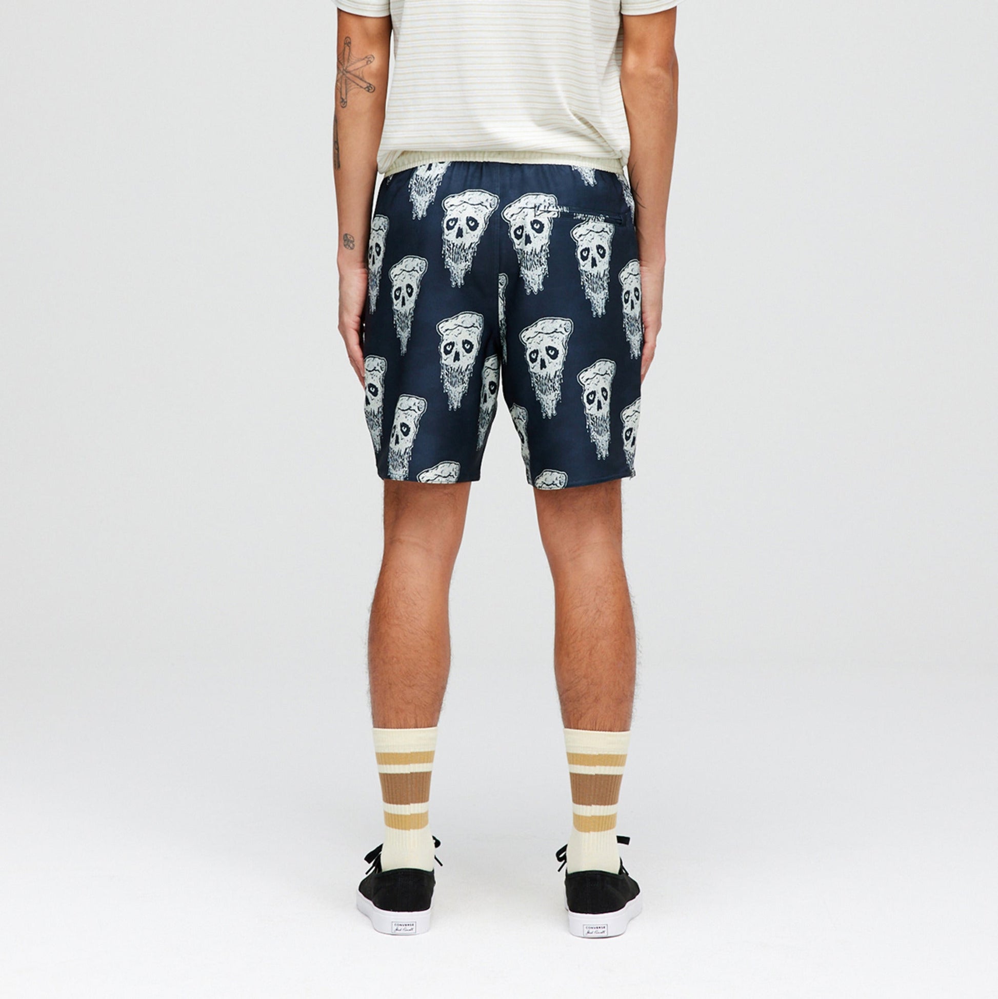 Short de sport blanc et noir Complex de Stance | modèle