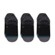 Stance Sensible Two No Show Sock 3 Pack Black