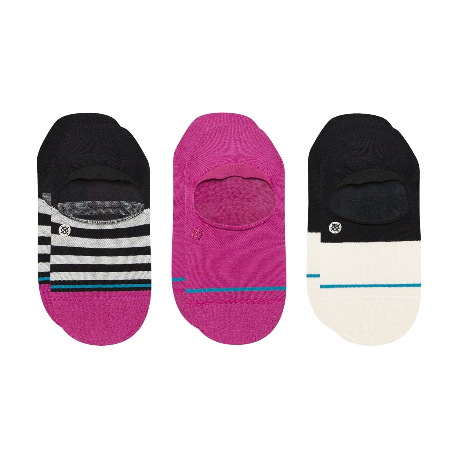 Stance Absolute No Show Sock 3 Pack Magenta