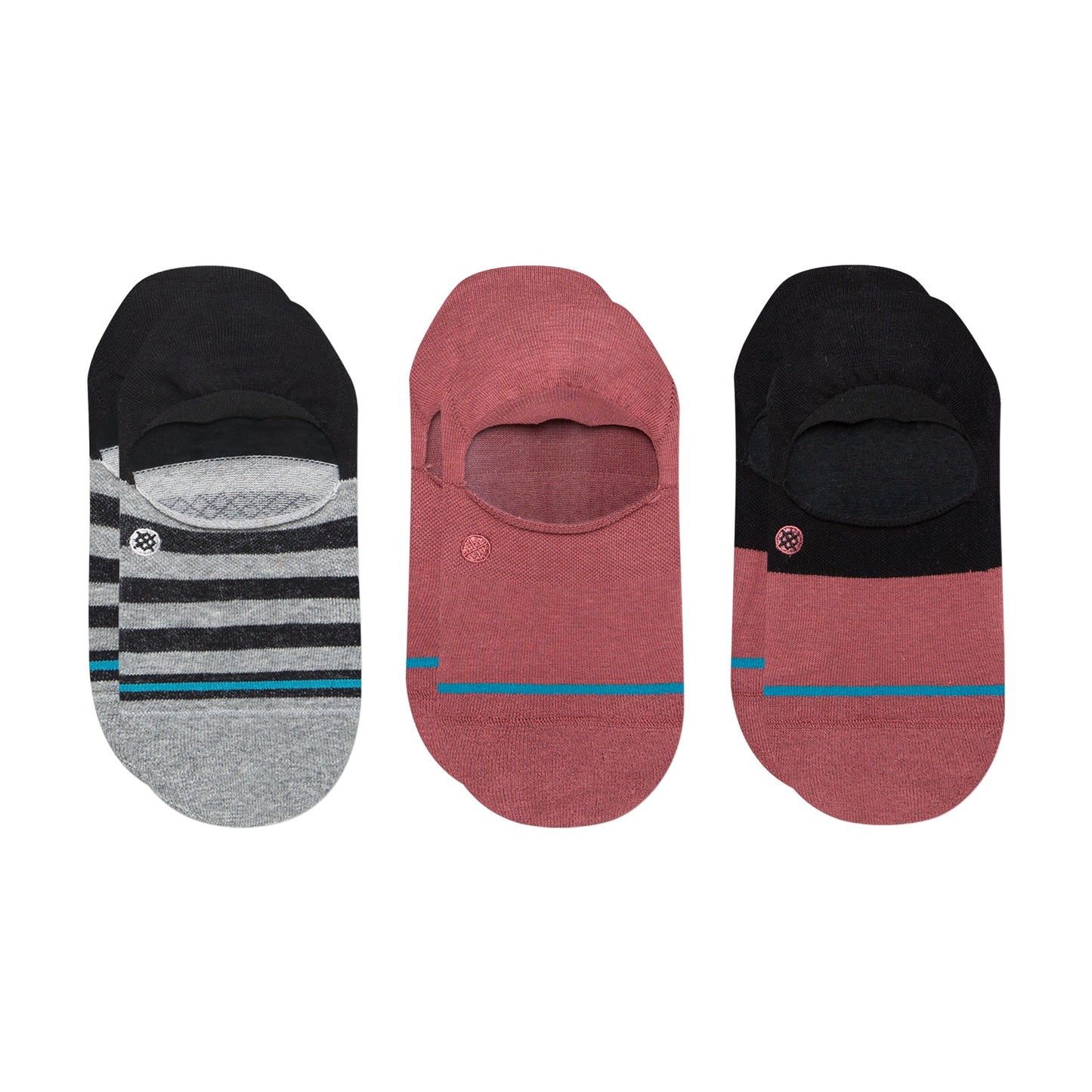 Stance Absolute No Show Sock 3 Pack Rebel Rose