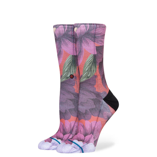 Stance Nice To Meet You Crew Sock Red Fade