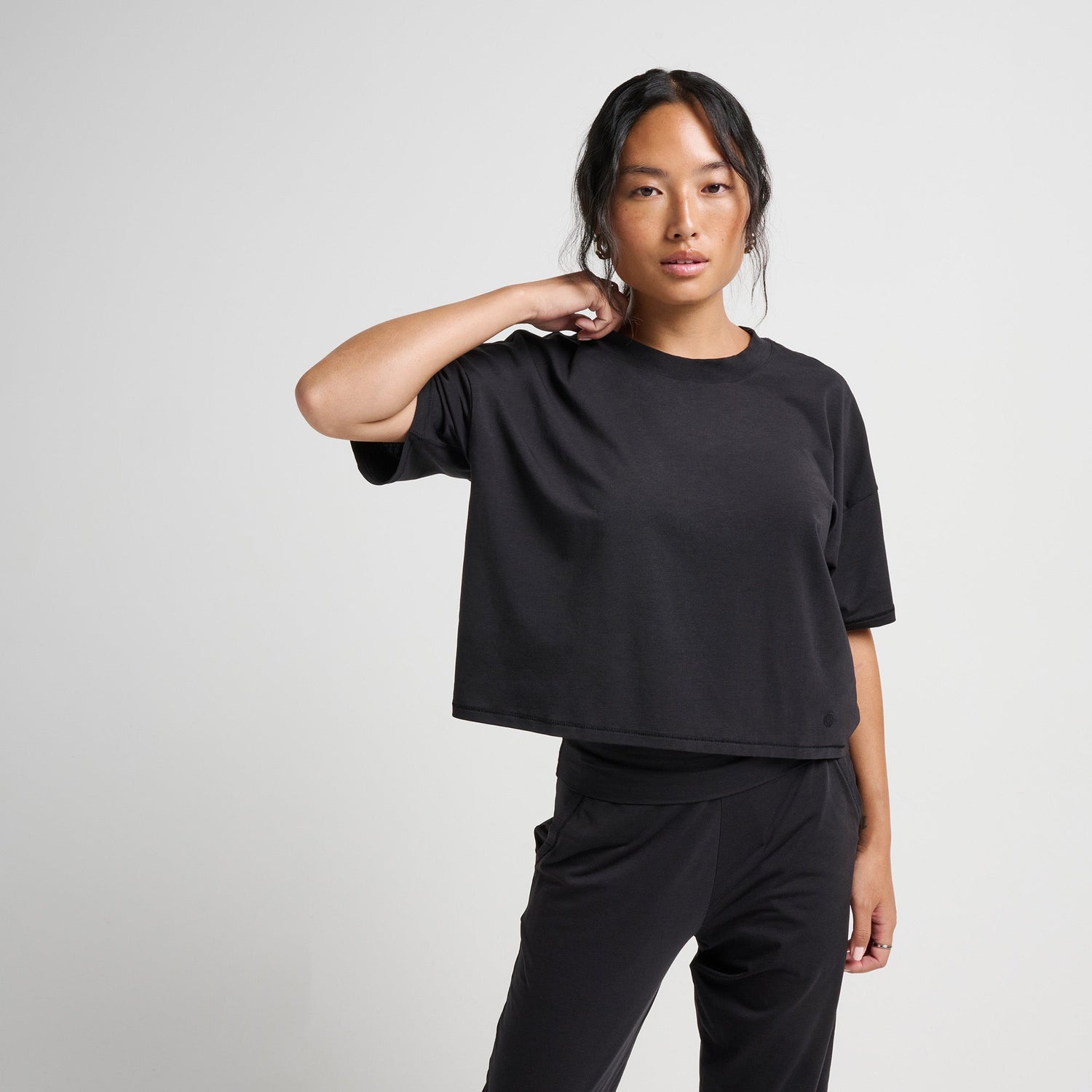 Stance Women's Lay Low Boxy T-Shirt Black