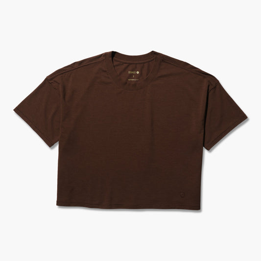 Stance Women's Lay Low Boxy T-Shirt Brown