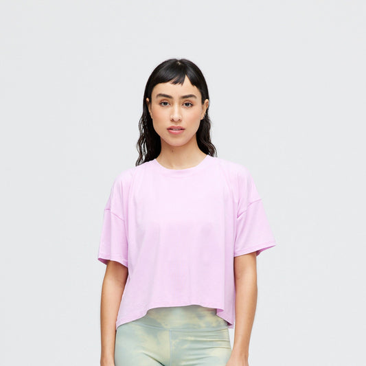 T-shirt droit pour femme Lay Low lilas glacé de Stance | modèle