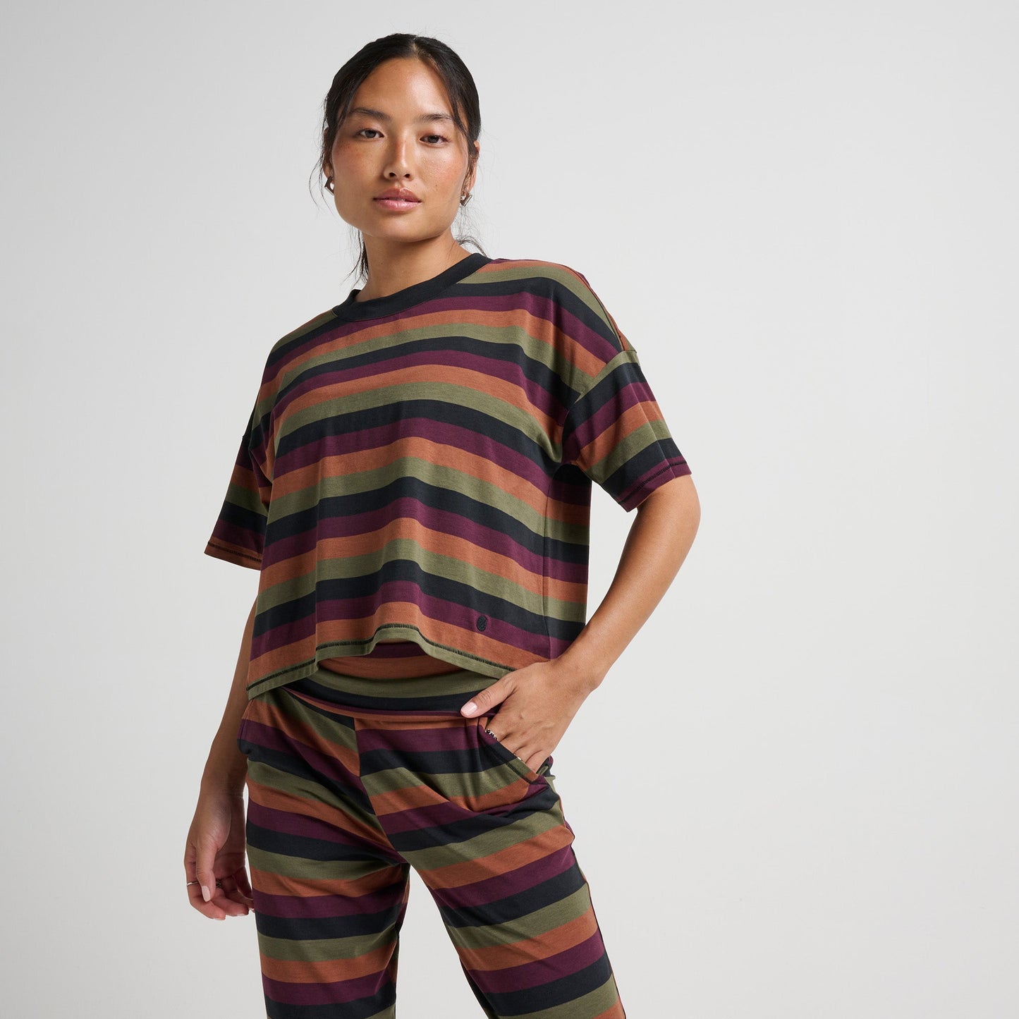 Stance Women&#39;s Lay Low Boxy T-Shirt Winter Bloom