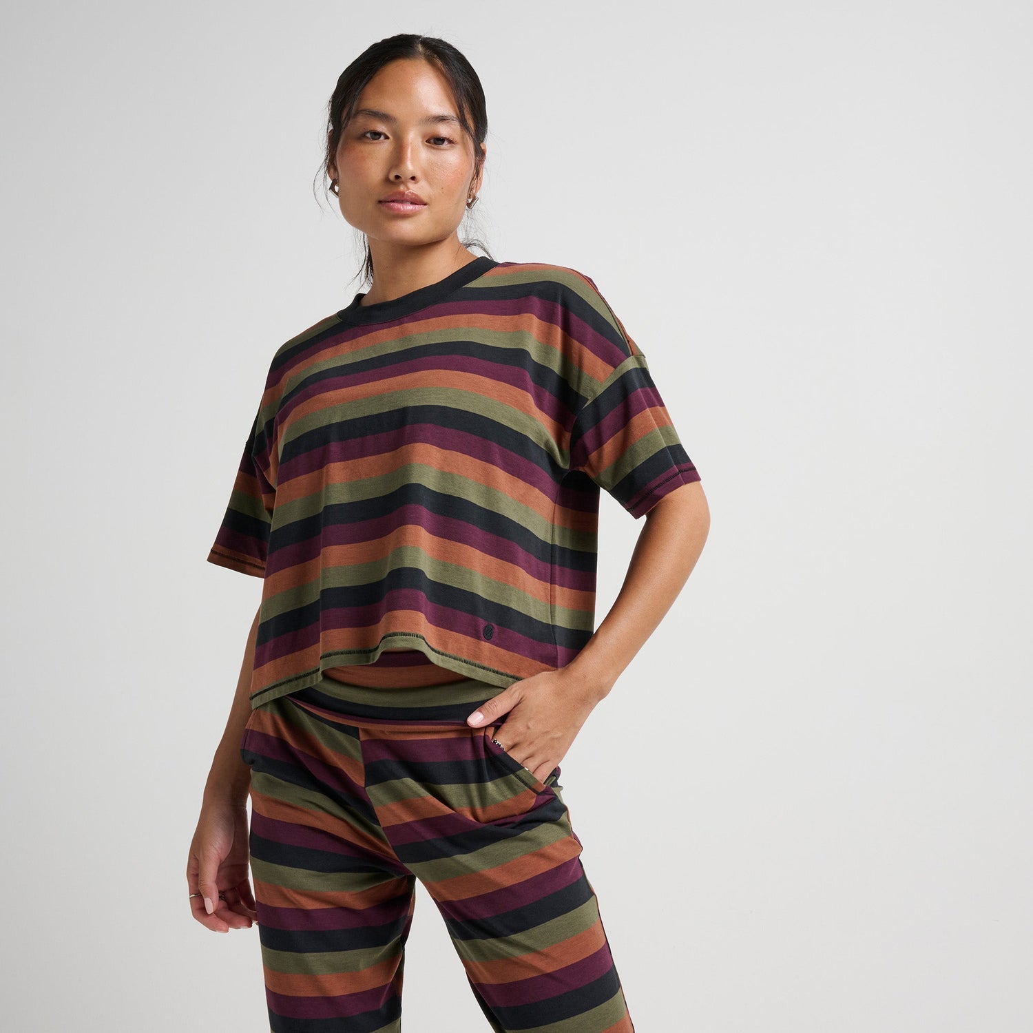Stance Women's Lay Low Boxy T-Shirt Winter Bloom